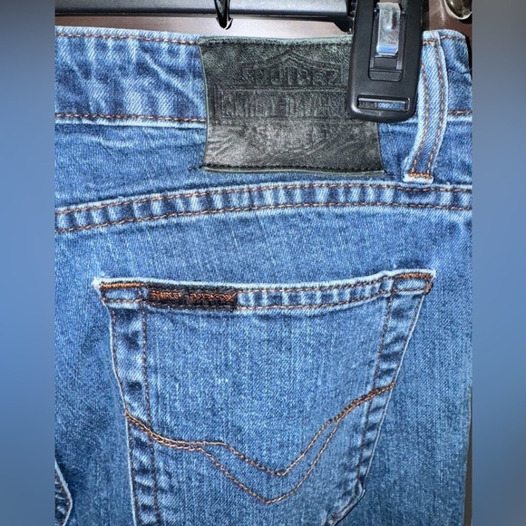 Harley-Davidson Ladies Classic Blue Denim Bootcut Jeans Size 10 - Picture 6 of 9